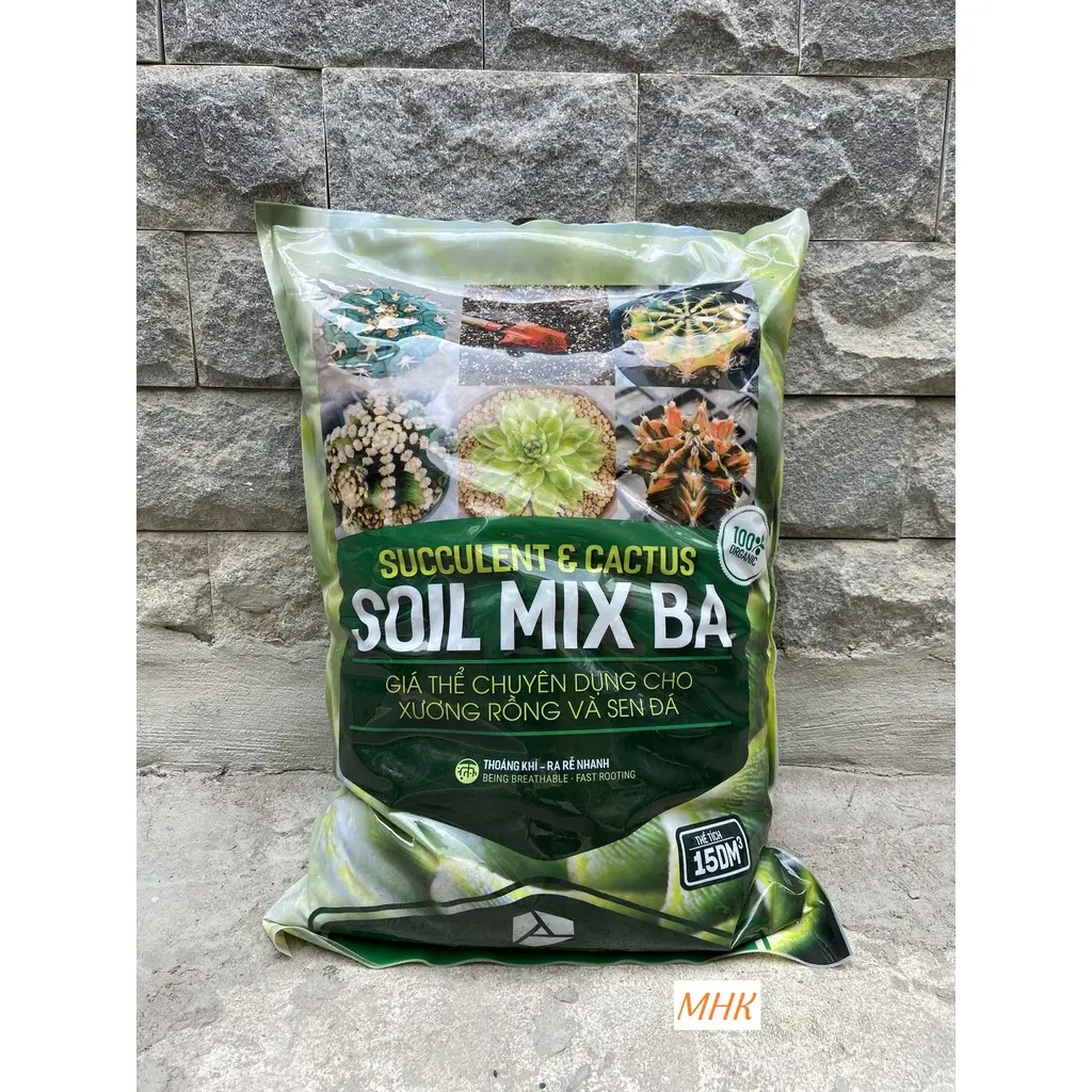 Bao Soil Mix (Soilmix BA) 6kg Đất Trồng Xương rồng ,sen đá , Hương thảo , hoa kiểng / lá kiểng trong nhà và văn phòng