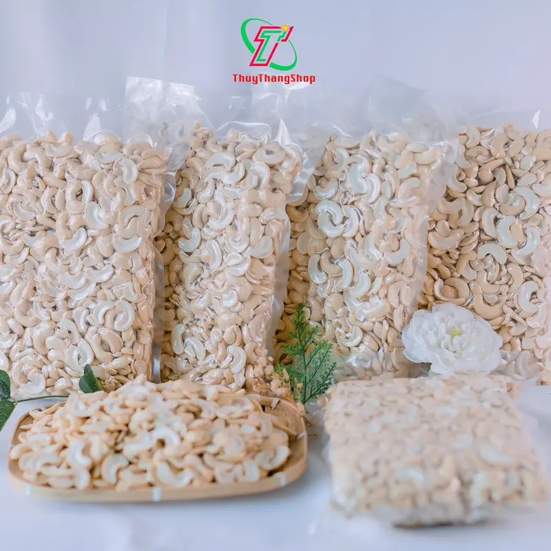 Hạt Điều Thuỷ Thắng Vỡ Tươi Nấu Sữa Hạt Nhân Bình Phước (1 kg) Túi Zip - Nguyên Liệu Chất Lượng Cao Cho Sữa Hạt Cơ Thơm Ngon - Food 1