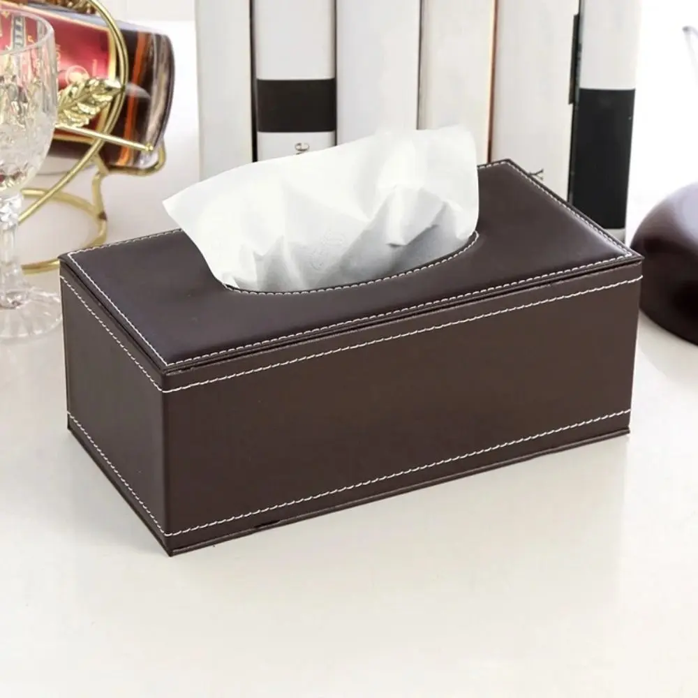 Automotive Decoration Waterproof Tissue Paper Boxes Anti-moisture Rectangular Napkin Case Practical Large Tissue Tray Household