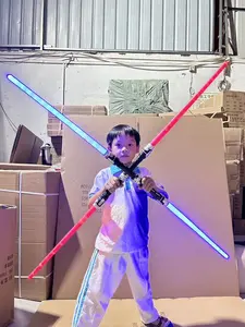 MAINAN PEDANG STARWARS 2IN1 ISI 2PEDANG LIGHTSABER LAMPU LED