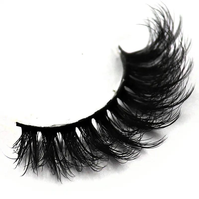 Long False Strip Lashes, 1 Pair Wispy Cat-Eye Look Faux Eyelashes, Natural Look Eyelash Extensions, Volumized Eyelashes for Eye Makeup 3