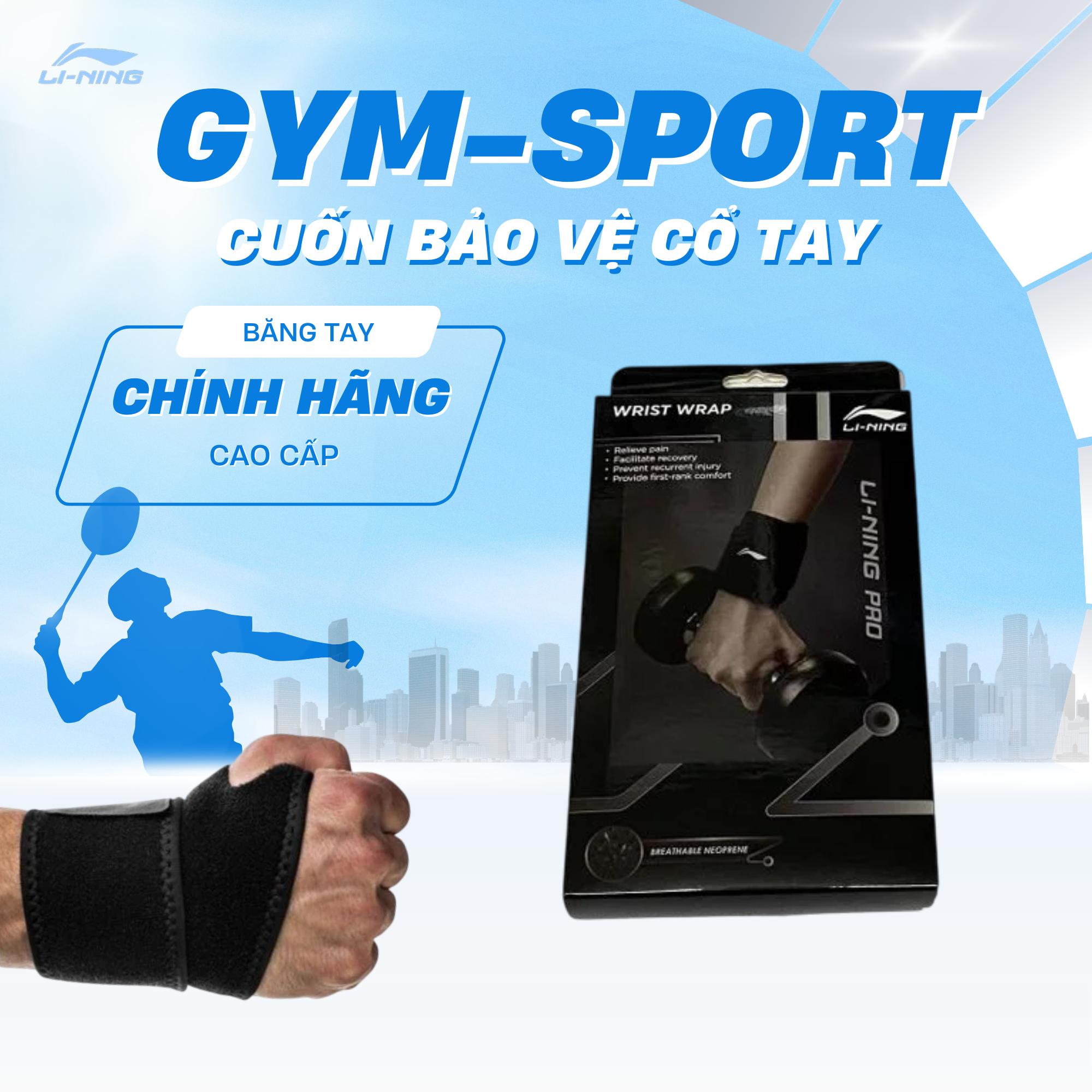 Cuốn bảo vệ cổ tay thể thao chính hãng Li-Ning ( 3 màu ) phụ kiện gym,sport