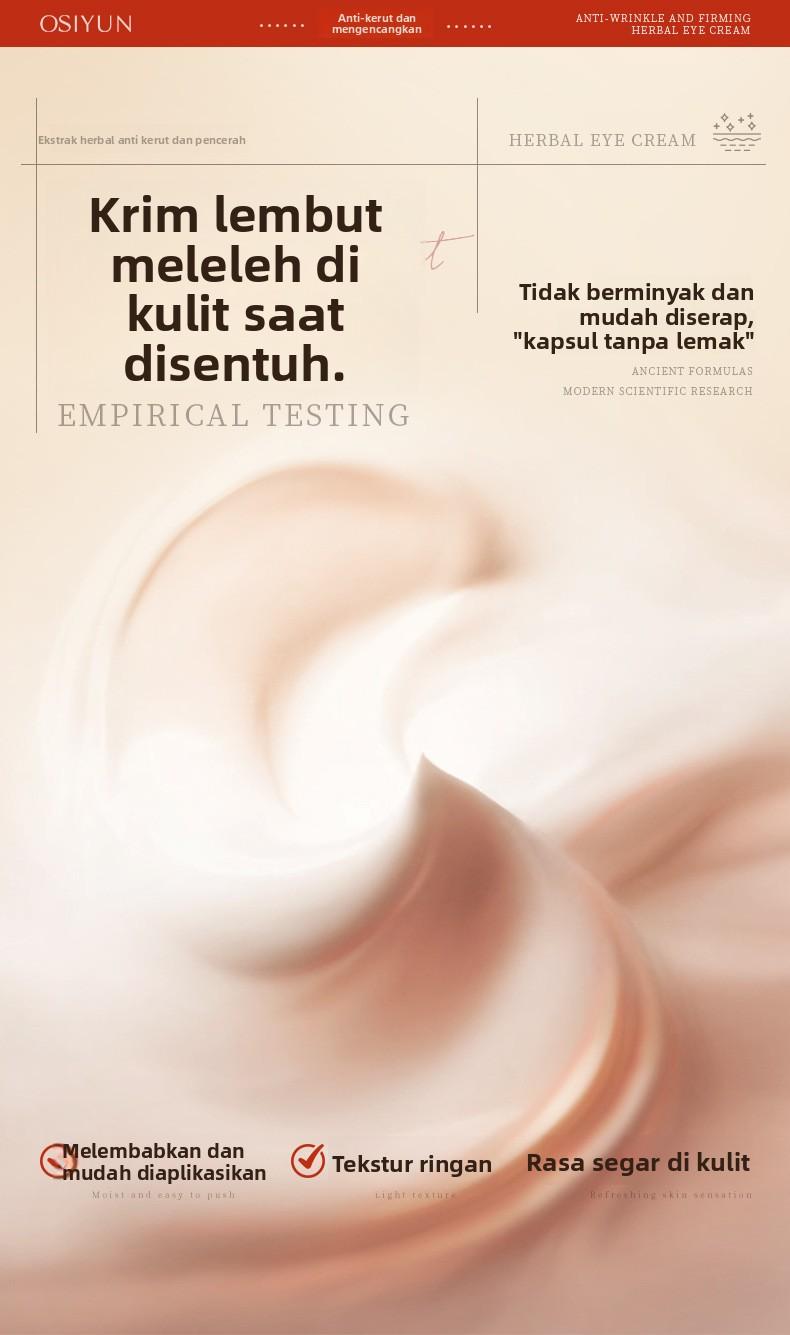 Krim Mata Herbal Anti-Kerut Pengencang Ousi Yun Paket Salon Kecantikan Melembapkan Menghidrasi Memudarkan Kantung Mata Lingkaran Hitam Perawatan Mata