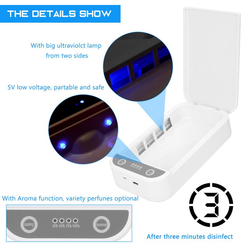 Product Introduction of Portable UV Phone Sanitizer for Multi-functional Disinfection 18