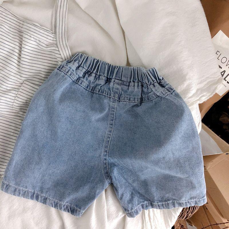 Product Introduction of 2025 Boy's Denim Shorts Summer New Loose Western Style Pants Children Thin Casual Handsome Shorts Fashion 7