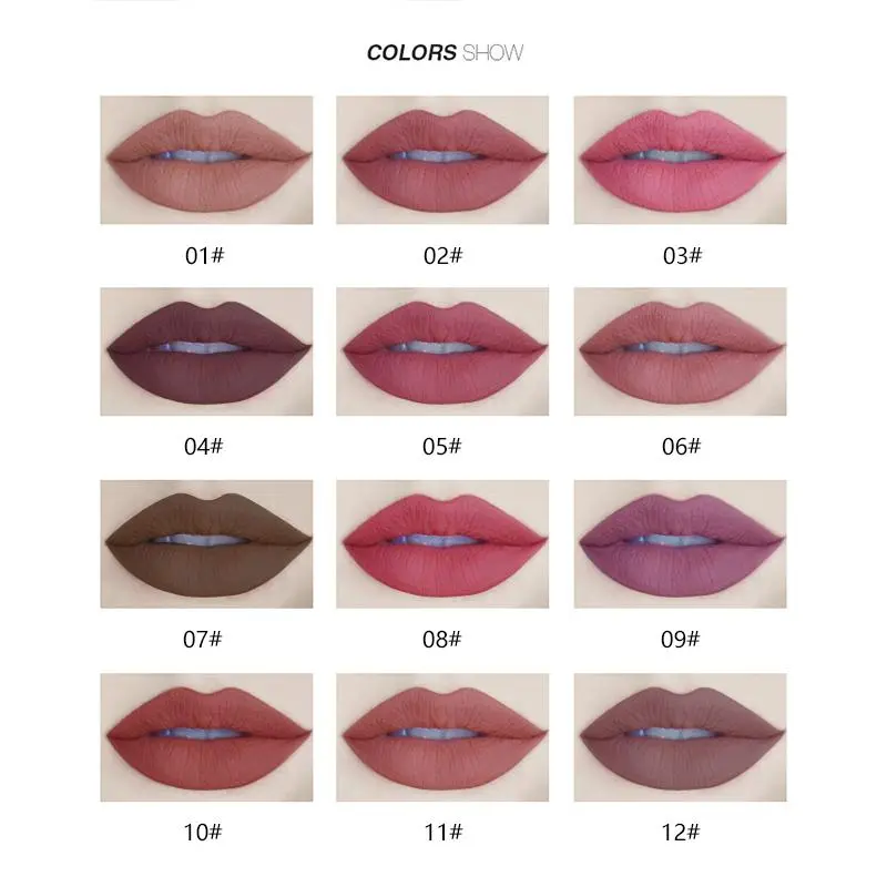 Long Lasting Lip Liner Set, 12pcs/set Matte Lip Liner Pencil, Easy Coloring Lip Liner Pen, Suitable for All Occasions Lip Makeup, Girls Makeup Accessories 6