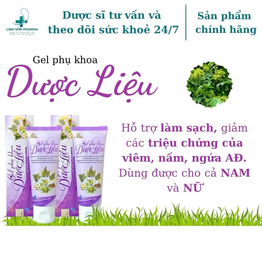 Gel bôi dược liệu phụ khoa - Hỗ trợ giảm viêm nhiễm nấm ngứa. Dùng được cho cả nam và nữ