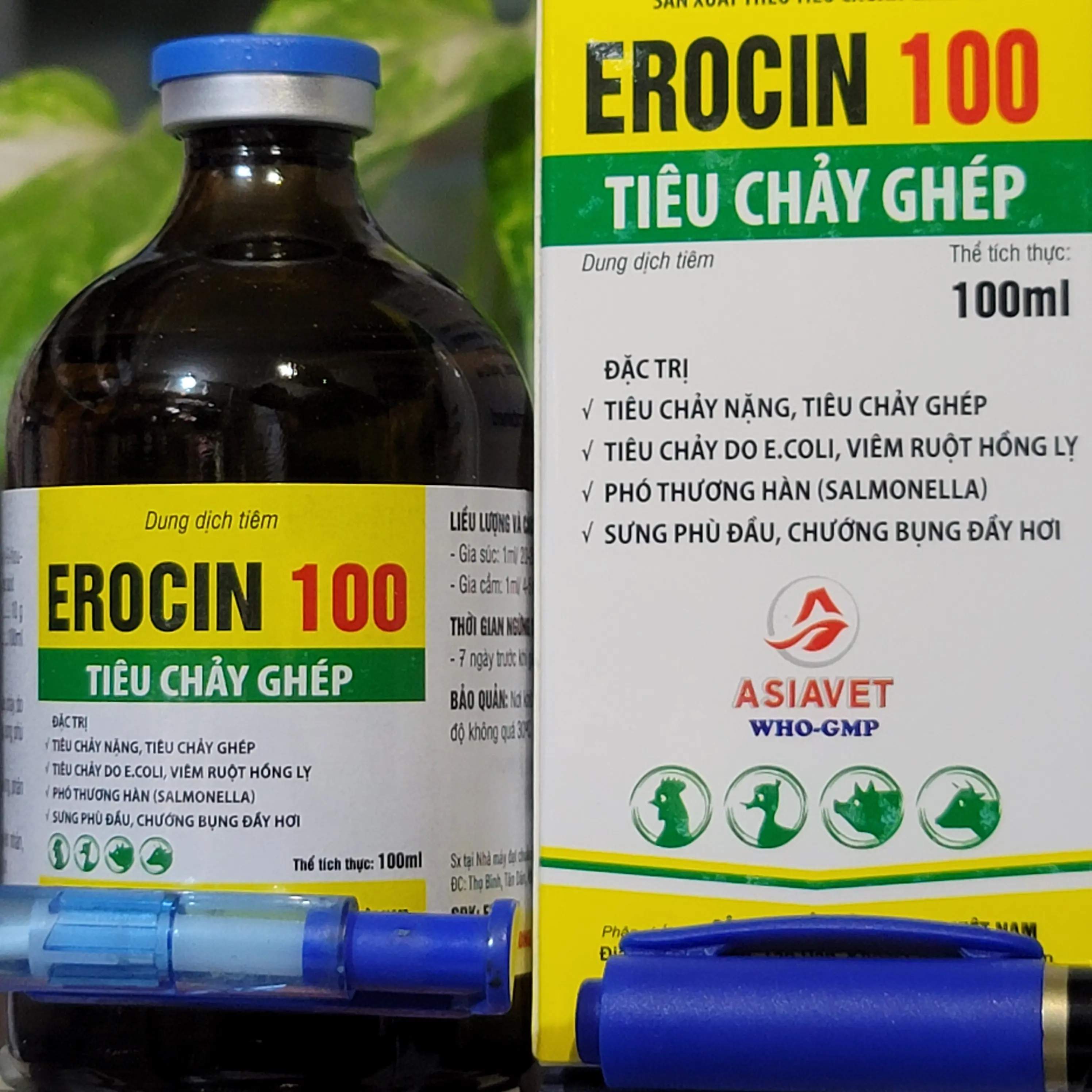 Chai Erocin 100 Tiêu Chảy Ghép Dùng Trong Trường Hợp Tiêu Chảy Nặng, Chướng Bụng Đầy Hơi Ở Cưng
