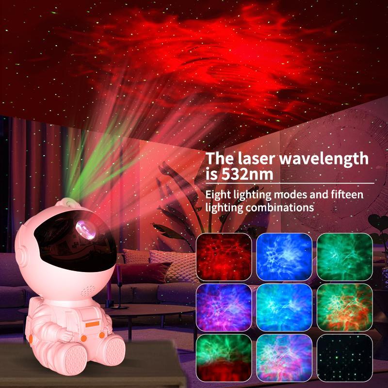 Product Introduction of Astronaut Design Star Projector, USB Powered Night Light with Remote Control, Starry Nebula Ceiling LED Lamp for Bedroom, Creative Room Decor 2