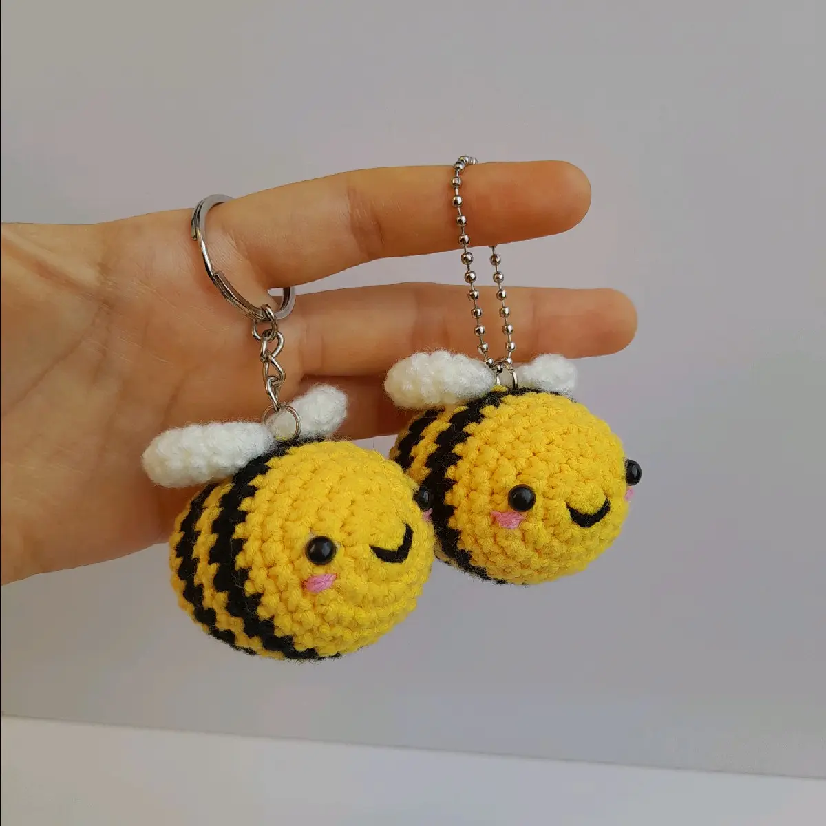 Crochet Amigurumi Bee Keychain | Gantungan Kunci  Boneka Rajut Lebah | Crochet Souvenir| Sovenir Rajut