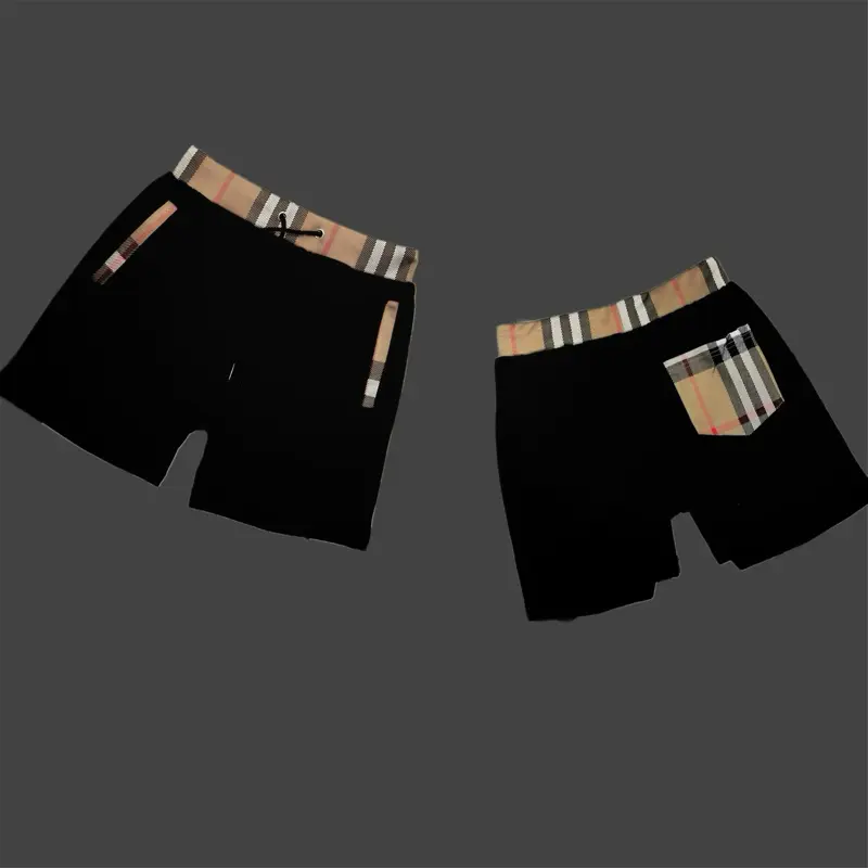 Quần short đùi Be Bê rờ trên gối  - Chất Liệu Nỉ Cua - Phối túi cạp kẻ quan 8
