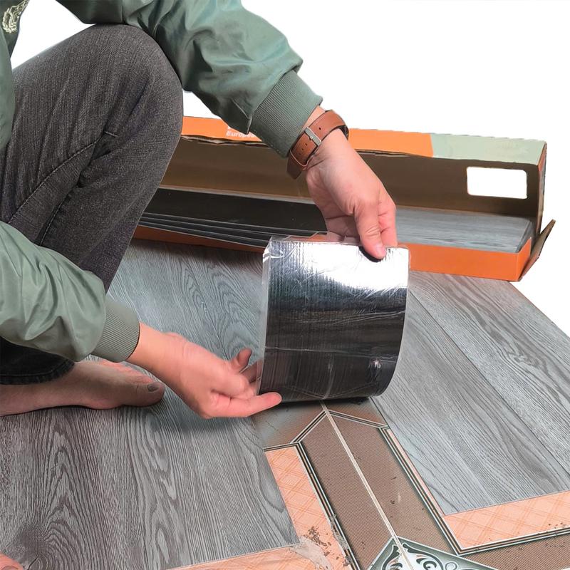 5m2 SÀN NẶNG=36 miếng nhựa dán nền nhà giả gỗ dfloo-Sẵn keo bóc dán dễ dàng thi công tại nhà. KT: 15,2X91,4cm