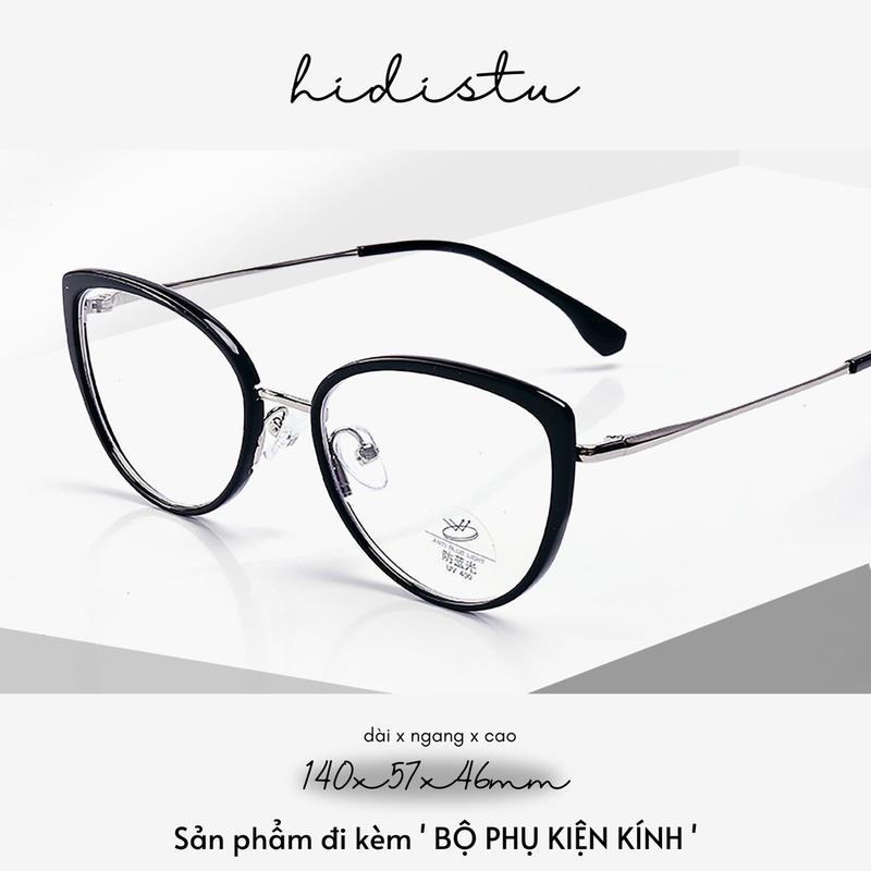 Gọng kính mắt mèo Serein bầu tròn gọng mảnh form to. Phù hợp tất cả dáng mặt, nhẹ nhàng dễ mang. Hidi Studio Eyewear
