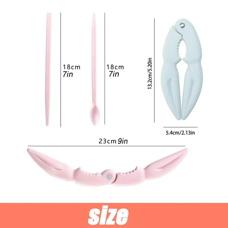 Crab Cracker with Tools, 1 Set Portable Crab Leg Cracker, Multifunctional Kitchen Seafood Tool, Household Crab Cracker, Outdoor Picnic Tool 1