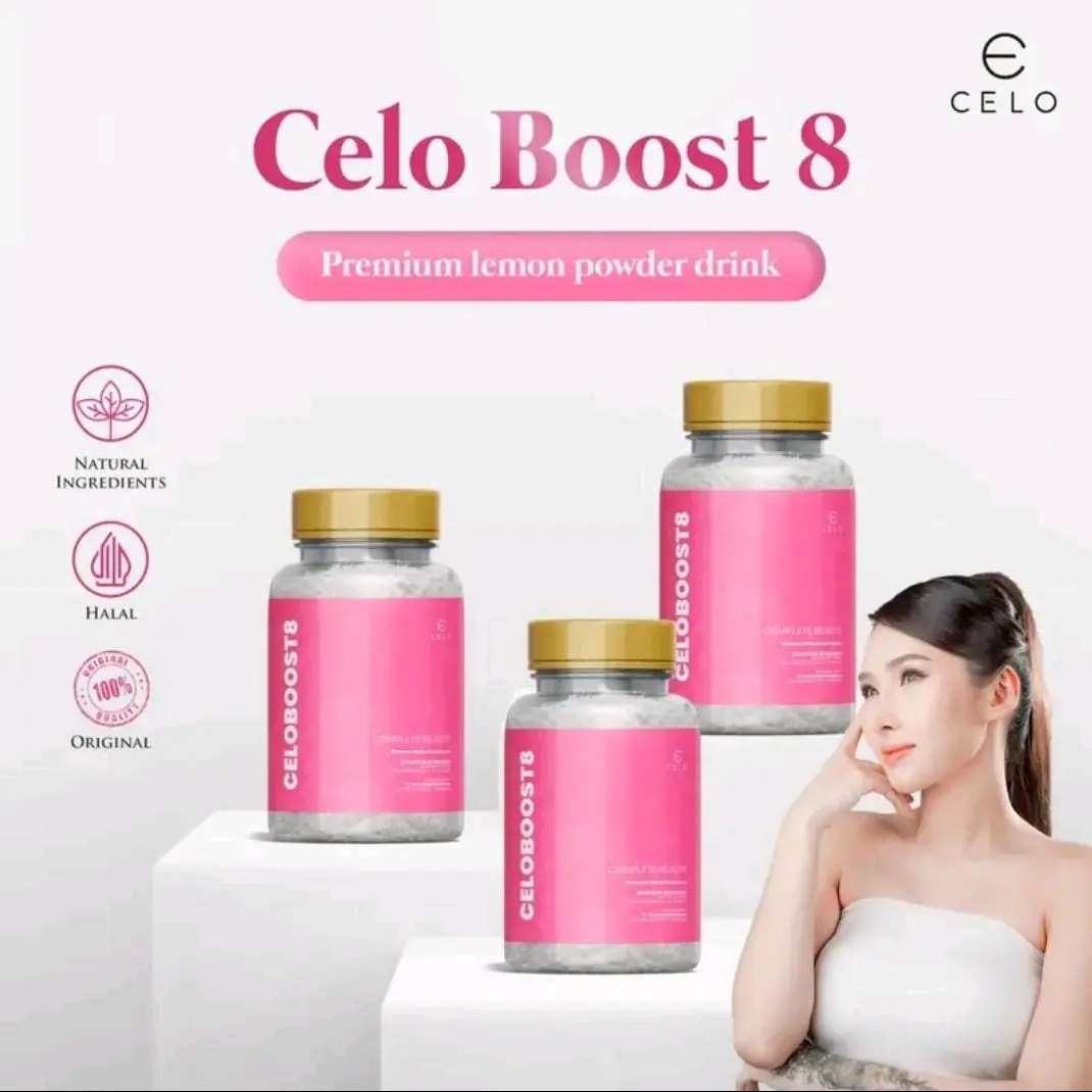 Paket Bundle 3pcs - Celo Boost8 Lemon Powder Drink
