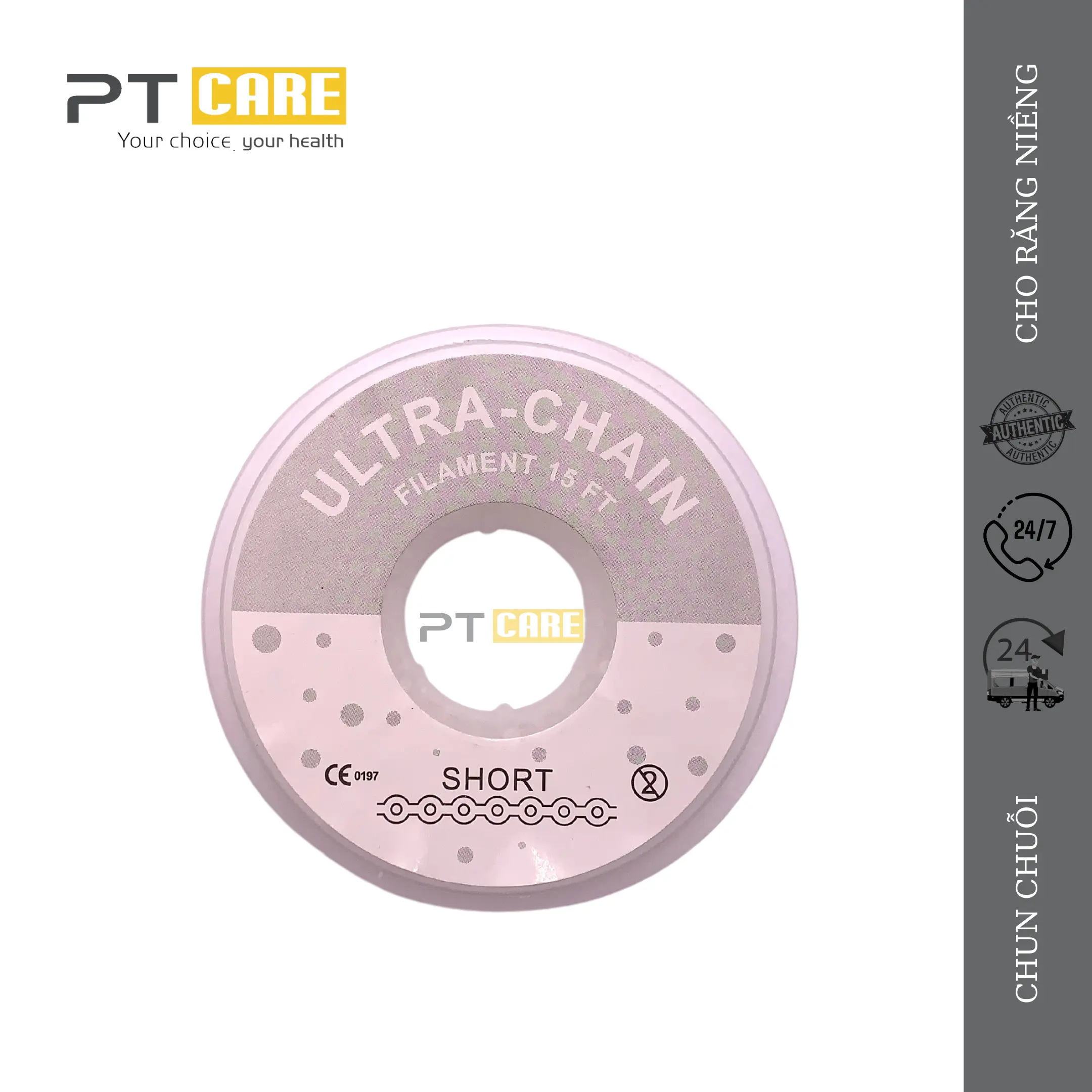 Cuộn Thun Chun Chuỗi Ultra Chain Loại Short Long Closed Nhiều Màu Niềng Răng, Chỉnh Nha