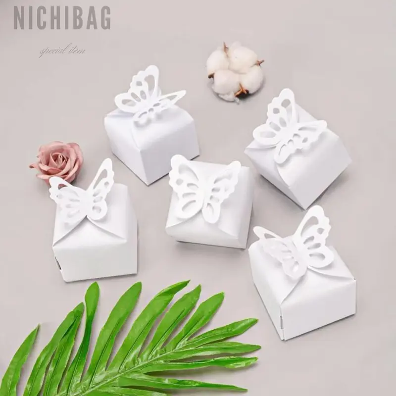 SOLID BUTTERFLY DECOR GIFT BOX 6×6 Black Kertas 1