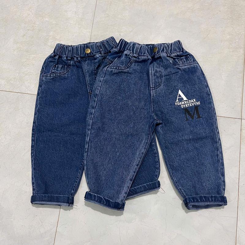 Quần bò jeans dài baggy cho bé trai gái 15-20kg 3