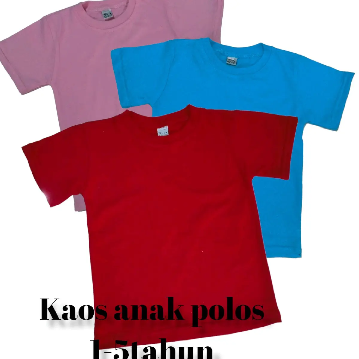 KAOS/ANAK/POLOS/TERMURAH/1-5THN Polos
