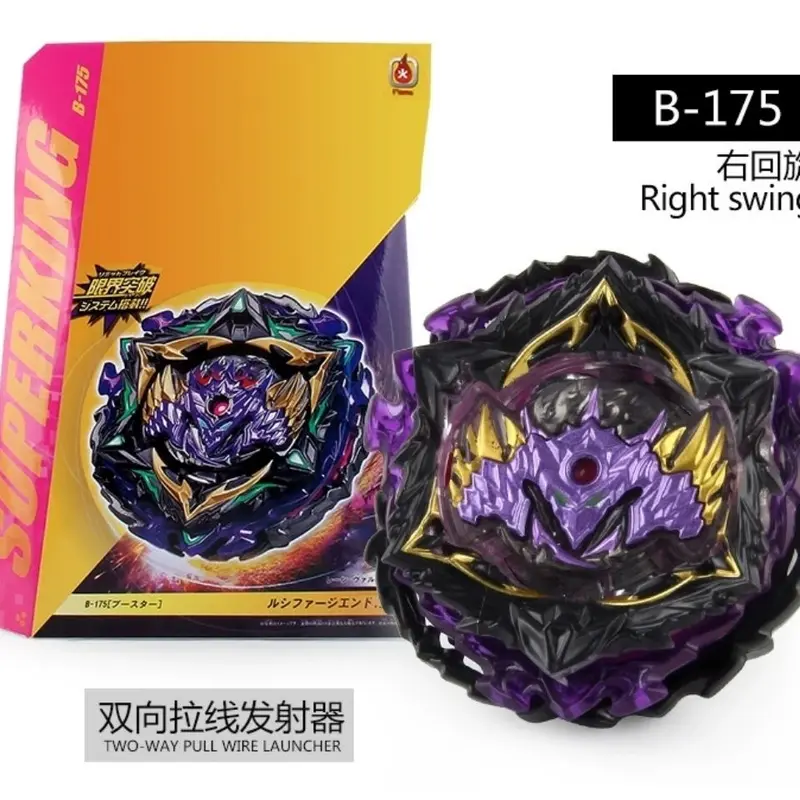 Đồ Chơi Con Quay Bùng Nổ Lucifer, B- 175, Beyblade, Đóng Hộp, Với Bộ Phận Điều Khiển Dây Kéo Đôi, Thiết Kế Ngầu 0