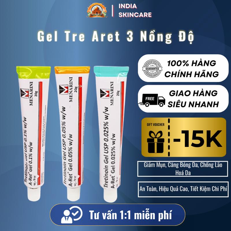 Gel Dưỡng Da Tre Aret Ấn Độ Hỗ Trợ Làm Đẹp Da Căng Bóng và Giảm Mụn 20g - Skincare