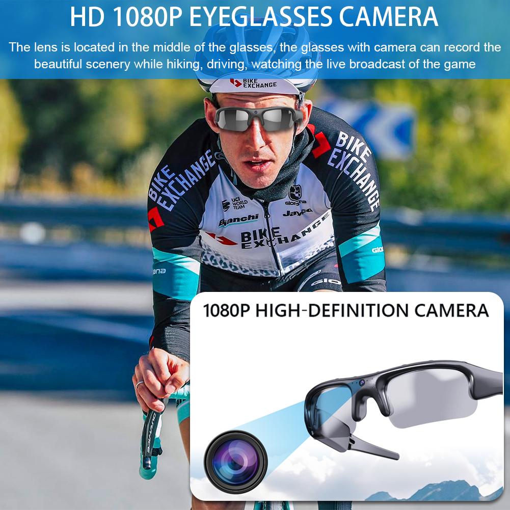 Wearable HD 1080P Wireless Camera Sport Cycling Glasses Smart Camcorder Security Protection Video Record Smart Camera - Image 5