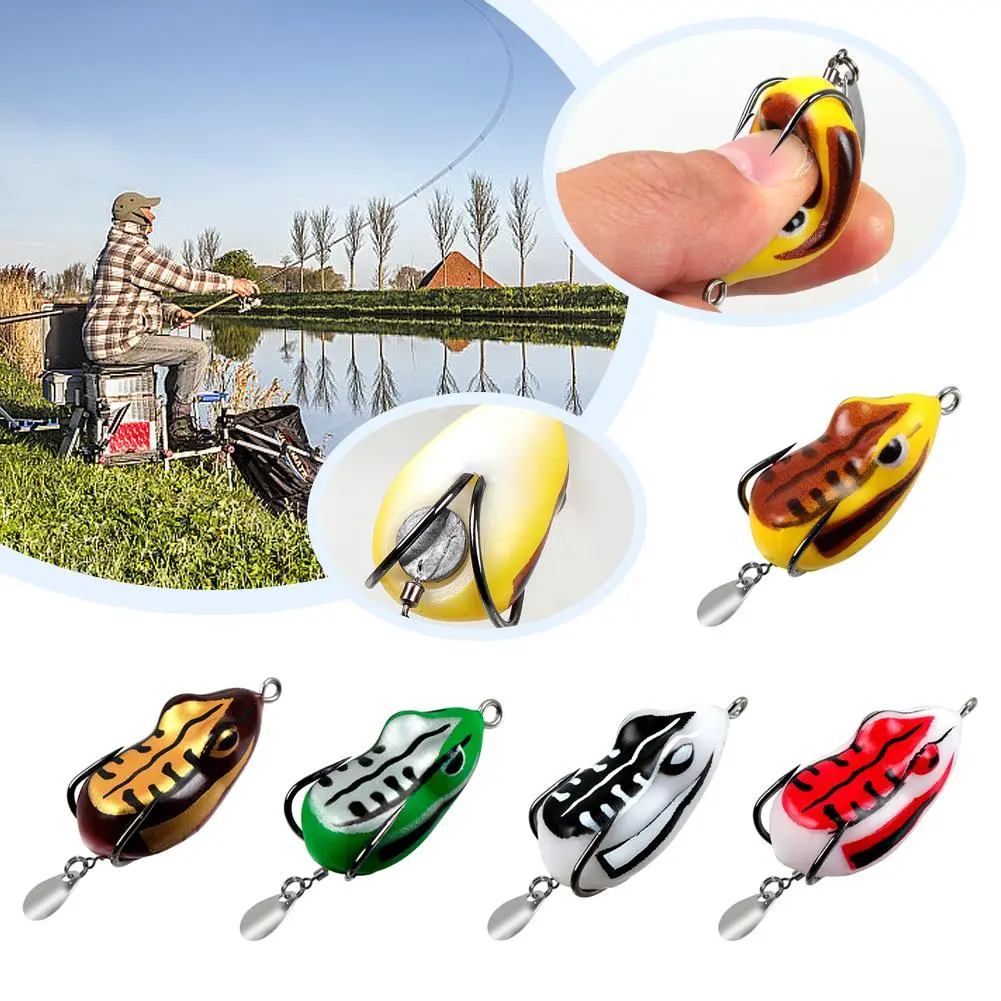 Thunder Frog, Cạp Ếch Sửa Đổi, Cạp Ếch Sấm Sét, Màu Đen, Chiều Dài Đường Dài, 4cm / 5.5g, Phong Cách Sóng Gió Thái Lan, F3X3