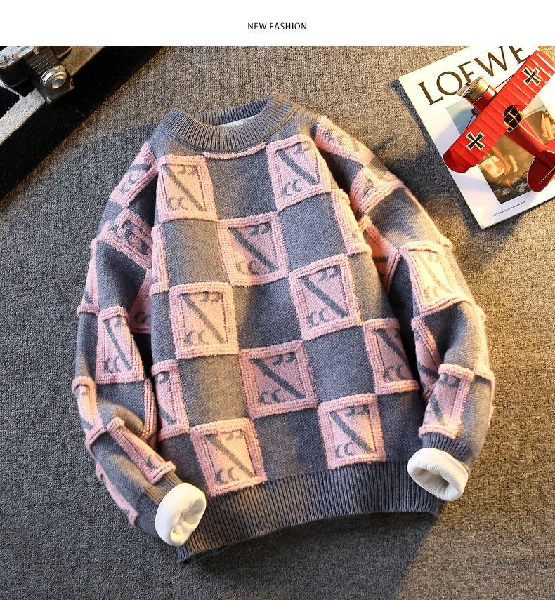 Product Introduction of Senma Group GLM Autumn and Winter New Youth Students Warm-Keeping Thick Loose Trendy Pullover Sweater Men's Coat Women 29
