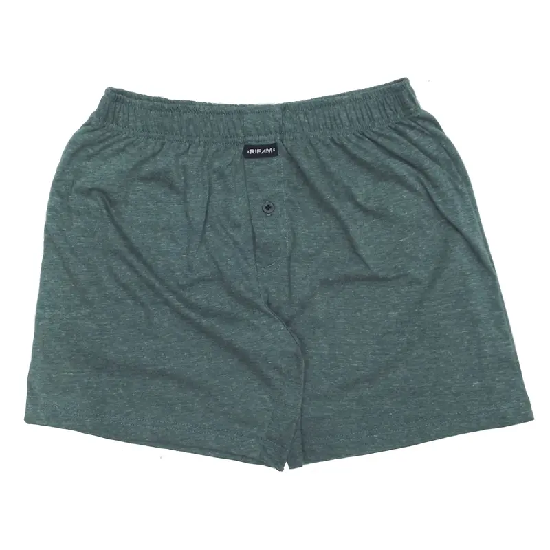 CELANA BOXER PRIA WANITA KATUN POLOS RIFAM MODEL KANCING 2