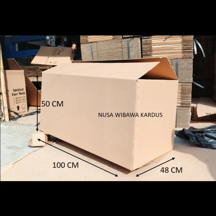 Kardus box packing polos 100x48x50 cm
