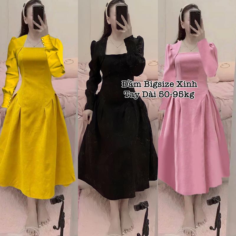  Đầm Váy Bigsize Thời Trang Nữ Thiết Kế Dự Tiệc Cao Cấp Xinh Mặc Đẹp Sang Trọng Dễ Thương Giá Rẻ 50-95kg 