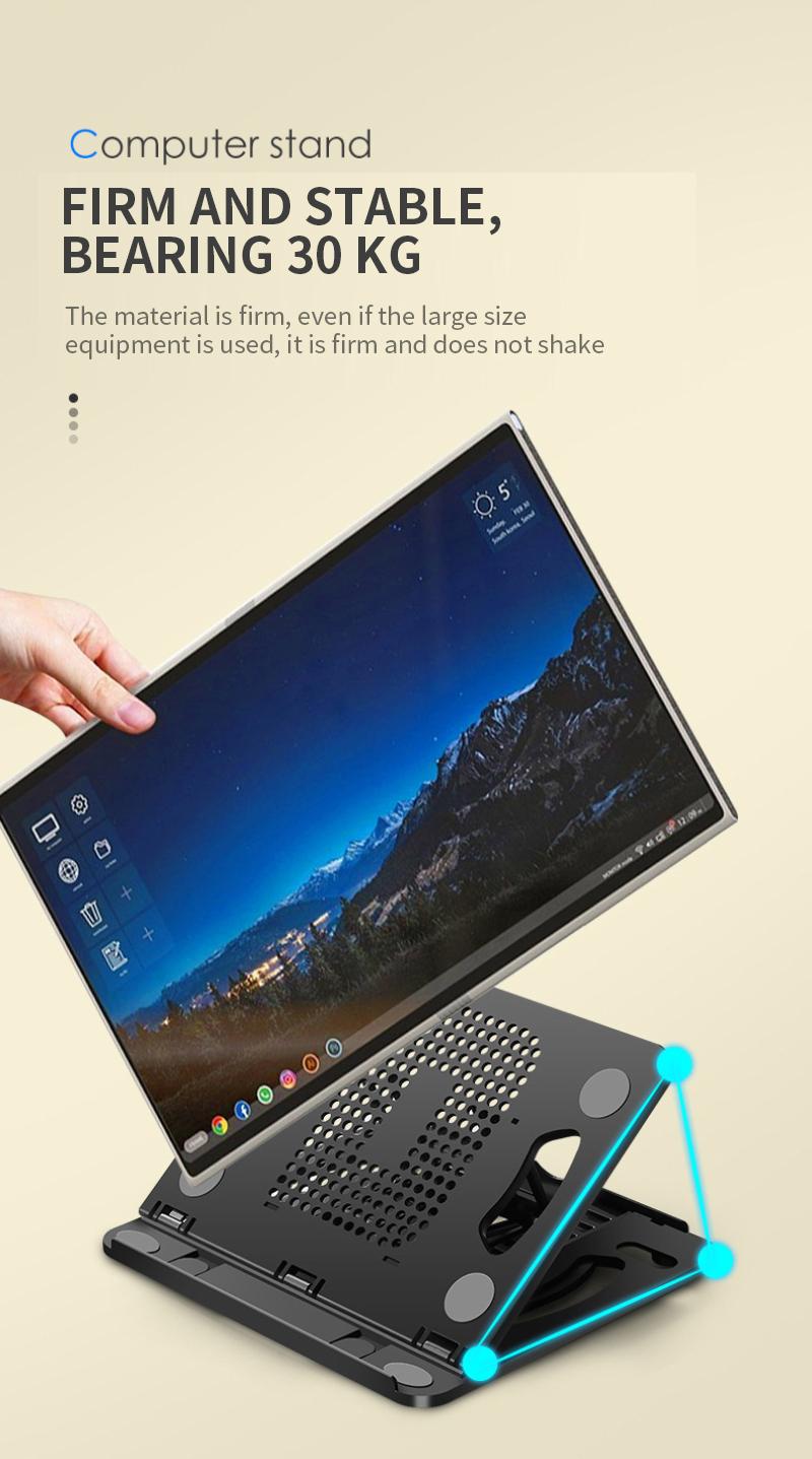 Product Introduction of RARY Portable Desktop Laptop Stand Adjustable Ergonomic Foldable Holder For iPad Macbook Pc Tablet Computer Accessories Bracket 22