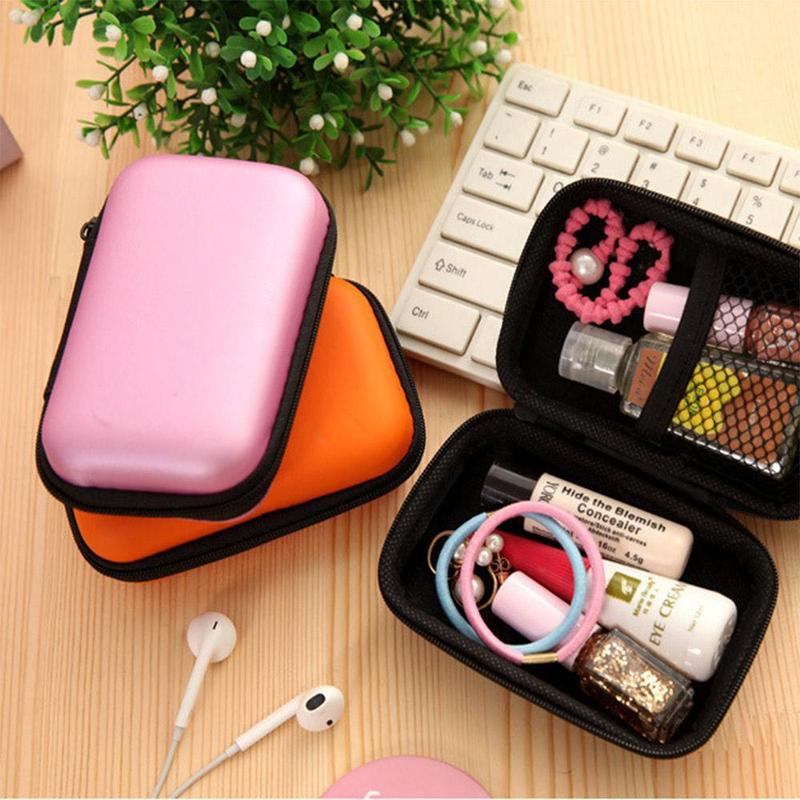 Data Cable Storage Bag, 1 Count Portable Zipped Travel Electronics Organizer, Multifunctional Storage Pouch for Home Office, Data Cable Organizer Supplies 7