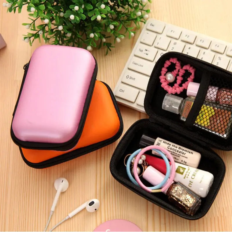 Data Cable Storage Bag, 1 Count Portable Zipped Travel Electronics Organizer, Multifunctional Storage Pouch for Home Office, Data Cable Organizer Supplies 7