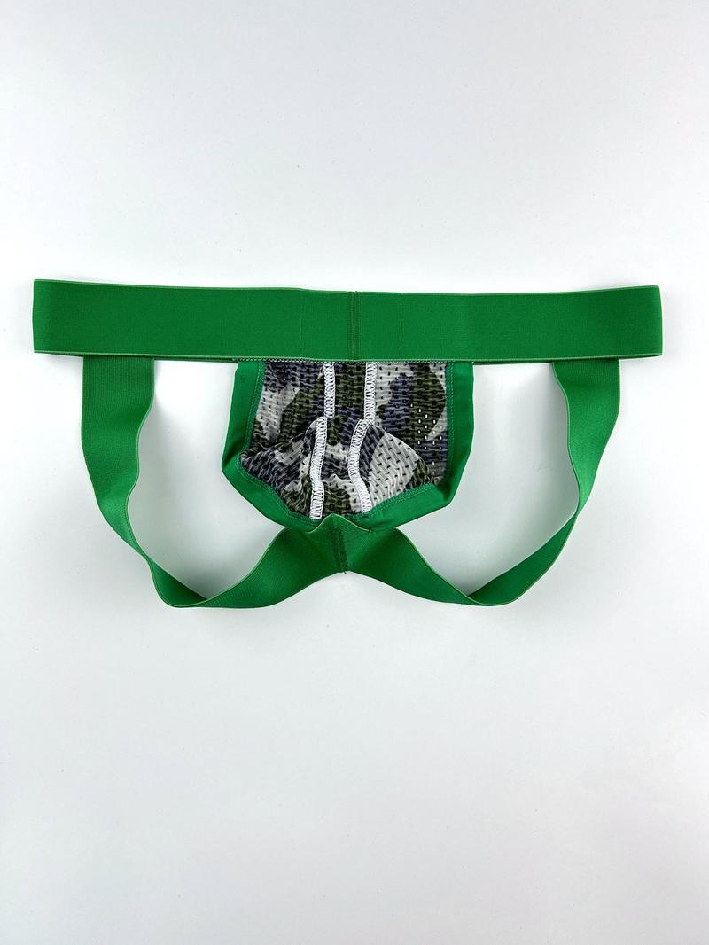 Product Introduction of Men's Camo Print Jockstrap, Breathable Comfortable Jockstrap for Daily Wear, Sexy Underwear for Men, Menswear 11