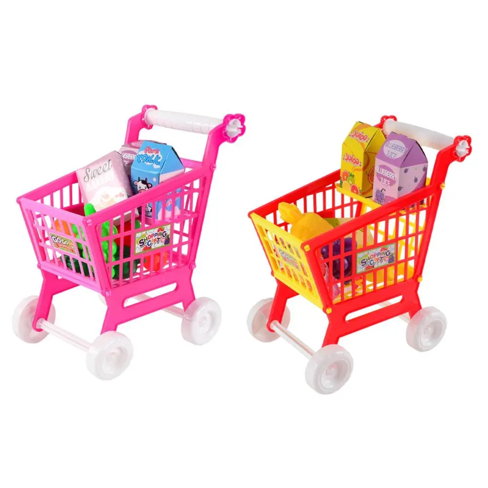 Bộ Xe Đẩy Mua Sắm Cho Trẻ Em, Quà Tặng Lễ Tình Nhân, Có Phụ Kiện Chơi Giả Vờ, Đồ Chơi Giáo Dục Tương Tác, Trò Chơi Nhập Vai