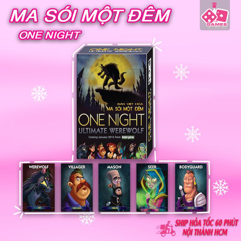 Bài Ma Sói One Night ma sói một đêm Việt Hoá - Phiên Bản Đặc Biệt siêu hấp dẫn