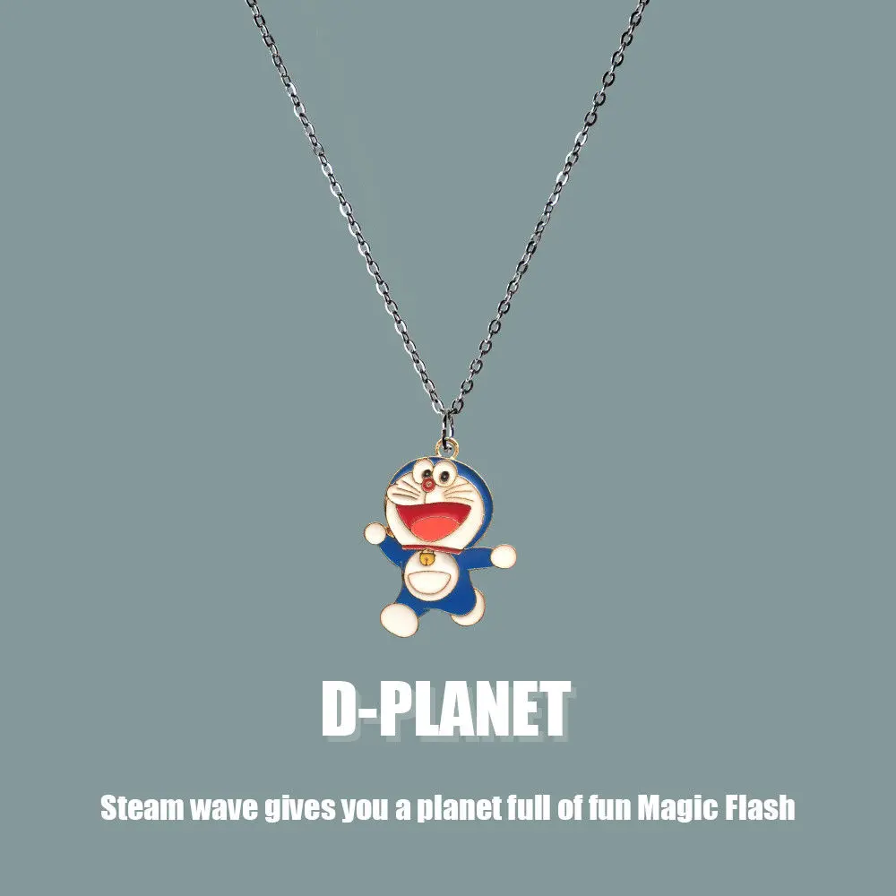 Vòng Cổ Chuông Đồ Chơi, Chủ Đề Happy Doraemon, Mặt Dây Chuyền Cặp Đôi, Dễ Thương Và Sáng Tạo, Dây Chuyền Hoạt Hình Women Nữ Hoa