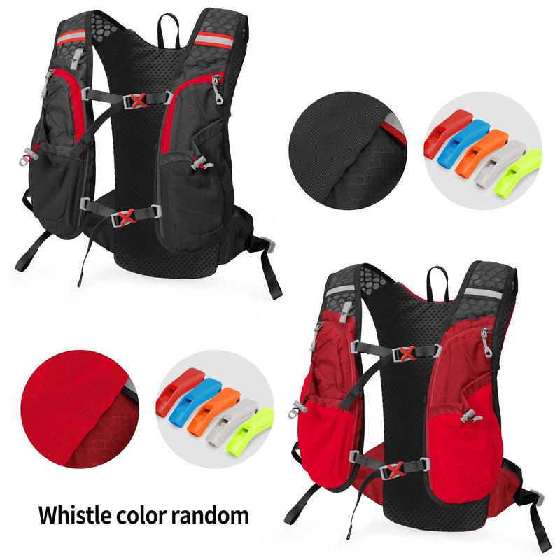Unisex Colorblock & Letter Print Sports Water Backpack without Hydration Bladder, Sporty Lightweight Backpack for Running Cycling Hiking Skiing Camping, Running Vest, Sports & Outdoor Accessories 6