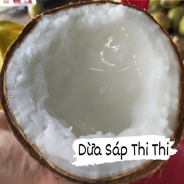 [Dừa Sáp Thượng Hạng Loại 2 - Size Vừa] (Trái 800gr-1Kg) - Sáp Chuẩn Loại 2 (Khô)