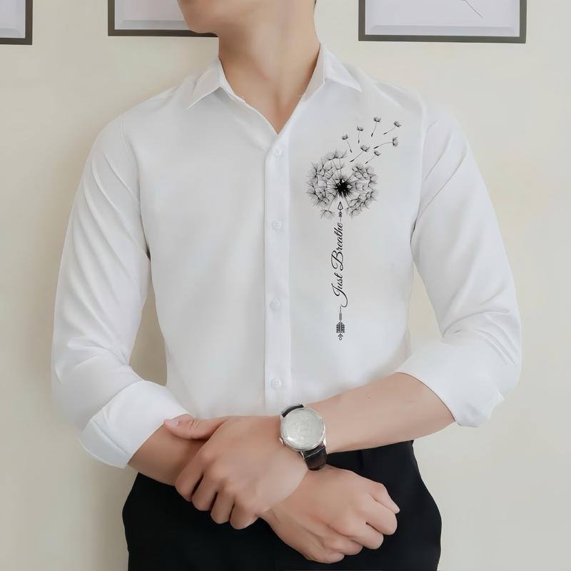 Áo Sơ Mi Nam Nữ In Hình “ Bồ Công Anh “ Mẫu Mới Năm 2025. Menswear