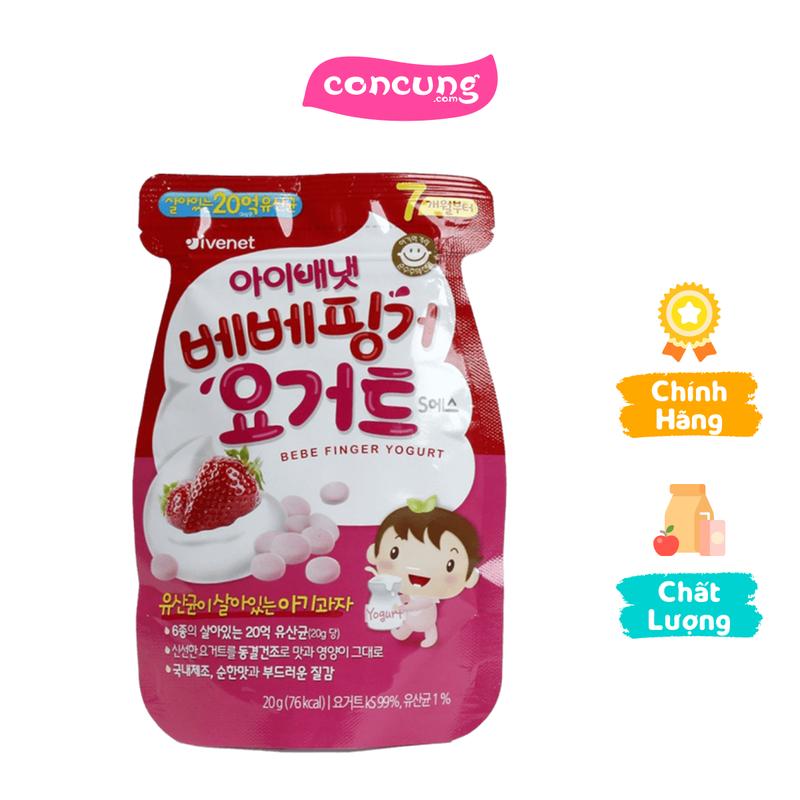 Sữa chua khô sấy lạnh Ivenet Bebe vị dâu