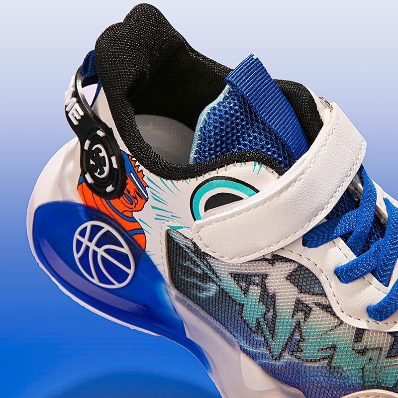 Product Introduction of Boys Running Shoes Spring and Autumn New LED Light Breathable Mesh Basketball Sneaker Luminous Leisure Light Shoes 15