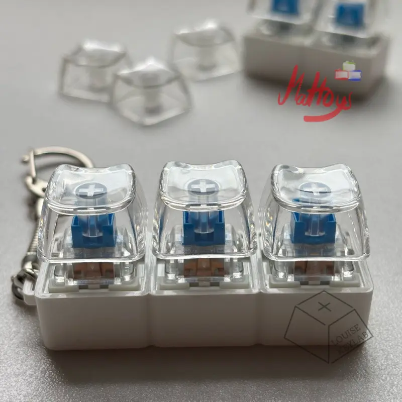 Gantungan Kunci Keychain Fidget Kitty Toy mechanical keyboard Tester keycap gamer geek Dopamin 7
