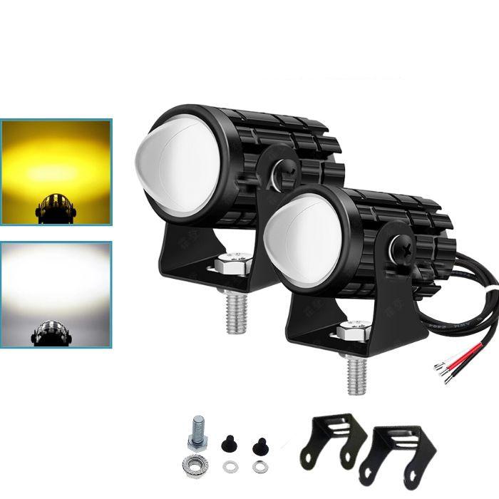 Đèn pha xe máy, xe điện, 8-80v, đèn bi bi mini L7, đèn pha bi xe máy, 2 màu Cos vàng, trắng model pha: Đèn pha L7-HT Led đèn   cầu đèn  đèn trợ sáng 2