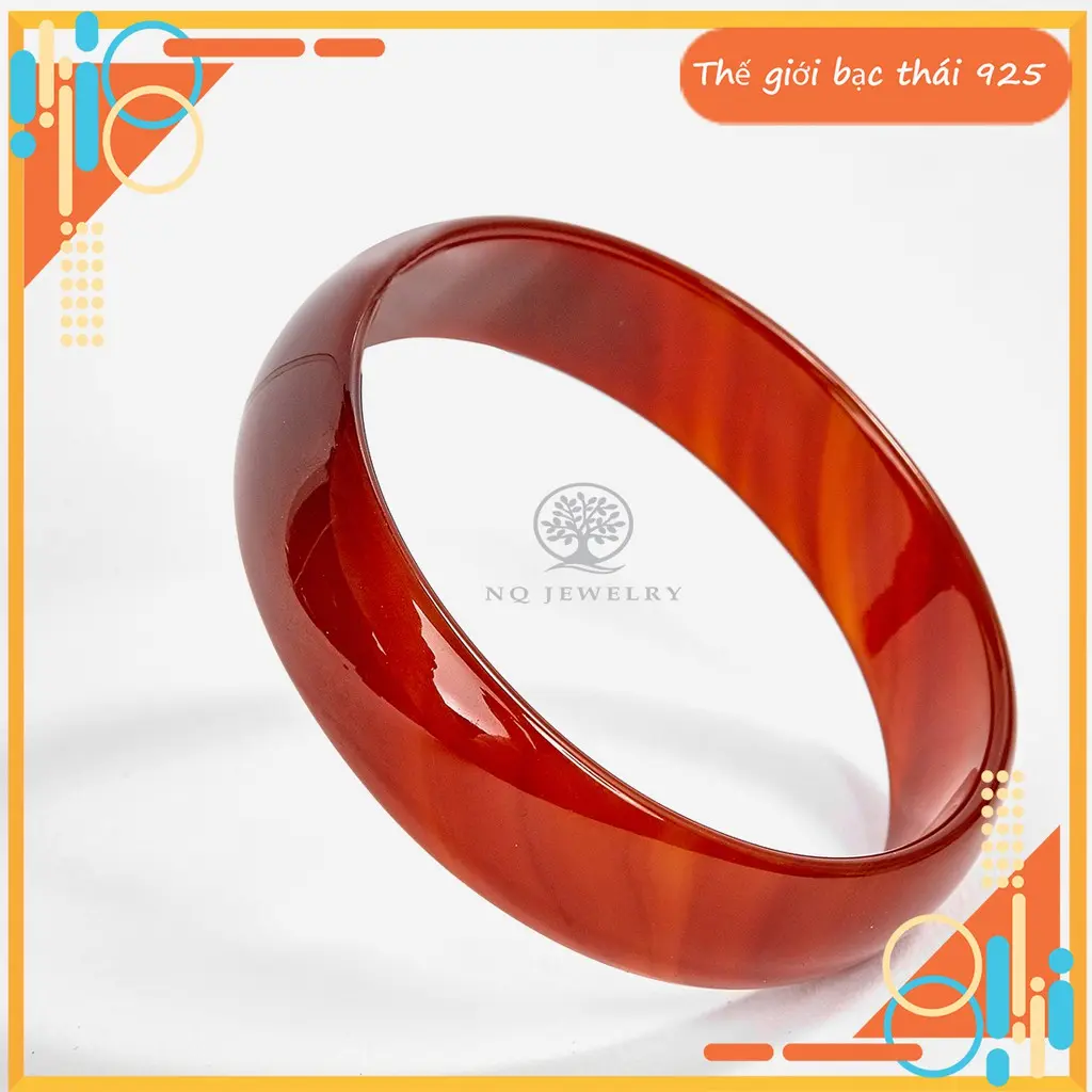 Vòng đeo tay đá Mã Não đỏ ni 52-58 - Ngọc Quý