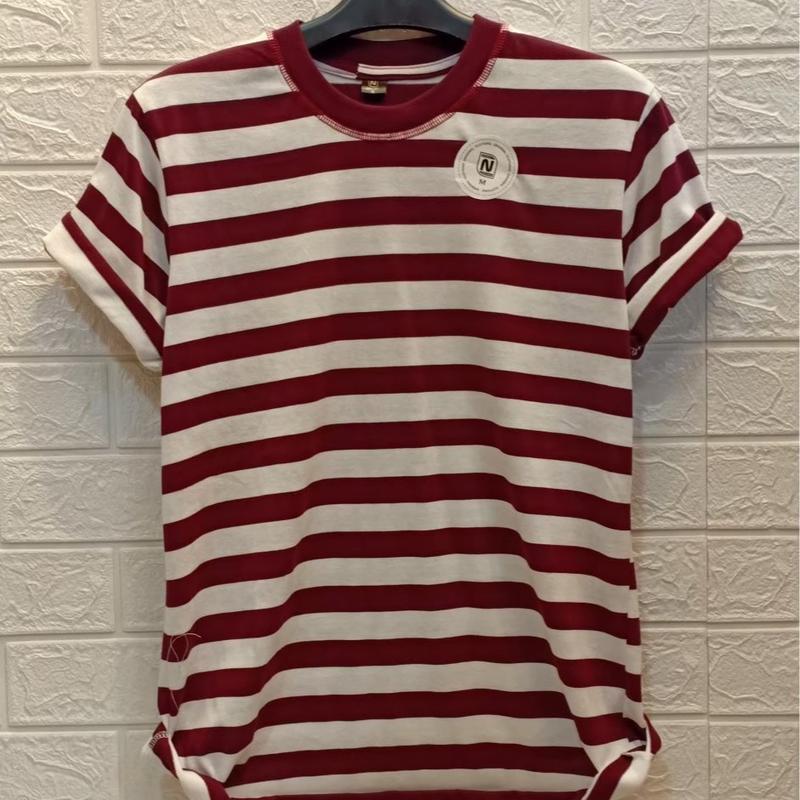 VD - Baju kaos salur terbaru / kaos pria lengan pendek/ kaos belang unisex / kaos oversize bisa cod kain nyaman distro pendek lembut combed Atasan Cowok Keren Motif Hitam Motif Hitam Motif Hitam Dewasa Katun Polos 4