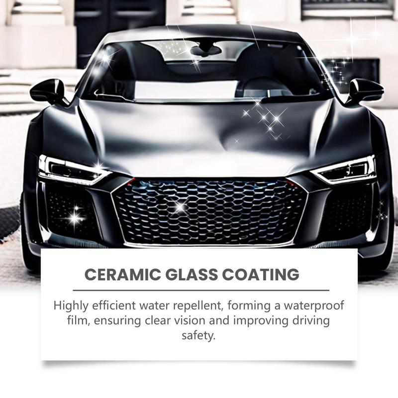 Product Introduction of Car Glass Coating Agent, 1 Set Ceramic Glass Coating Agent, Car Window Rainproof & Anti-fog Agent, Professional Car Cleaning & Care Fluid 7