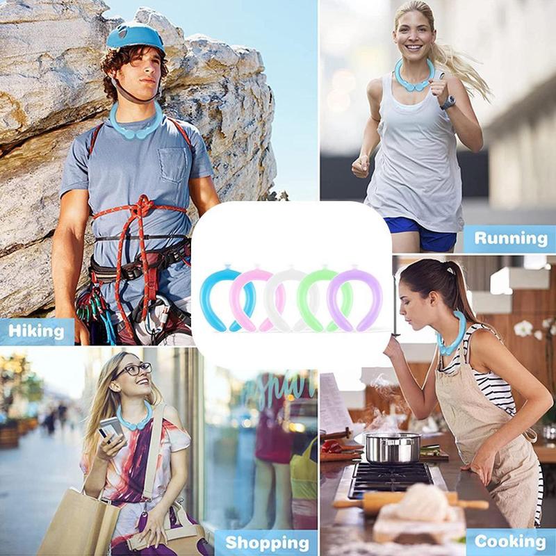 Product Introduction of Halter Ice Pack Neck Collar Summer Heatstroke Prevention Hanging Cooling And Sports Ice Bag Q9J6 24