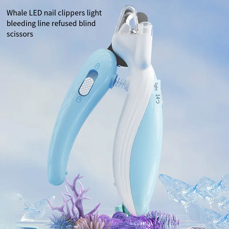 Professional Pet Nail Clippers with Led Light Pet Claw Grooming Scissors for Dogs Cats Small Animals Paw Nail Trimmer Pet Supply